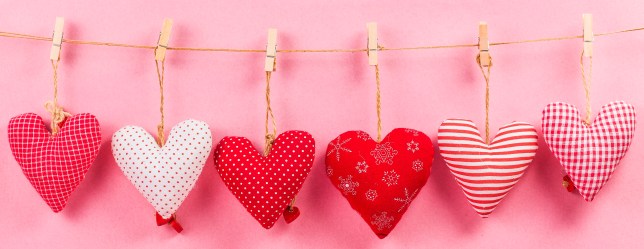 Happy Valentines day and heart. Card with Happy Valentines day a