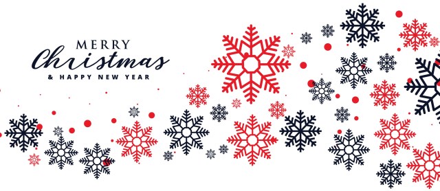 stylish snowflakes background for christmas holiday season
