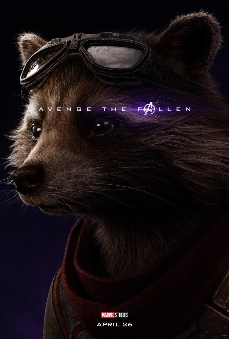 Avengers Endgame Rocket poster